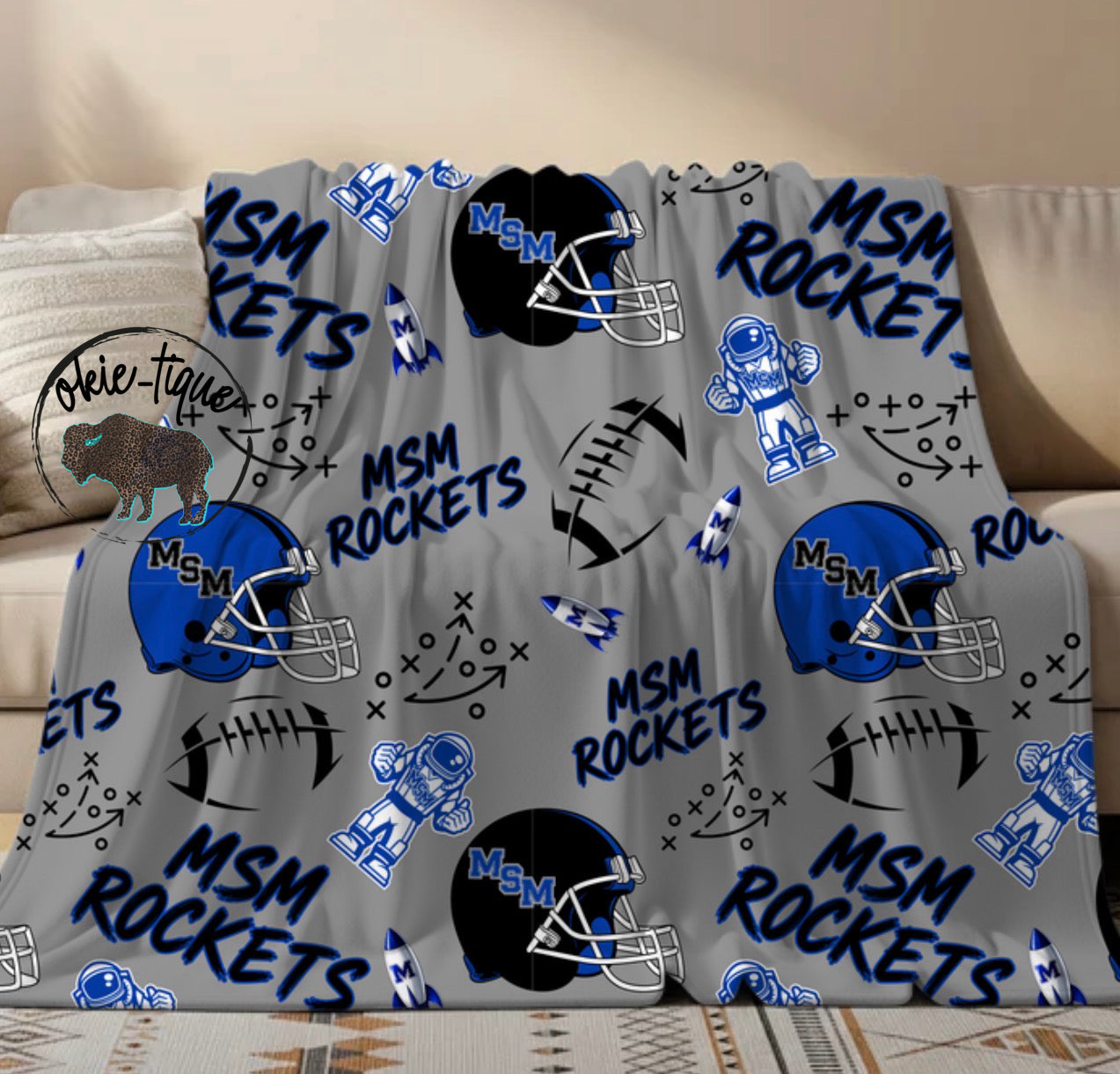 MSM Rockets Football Blanket