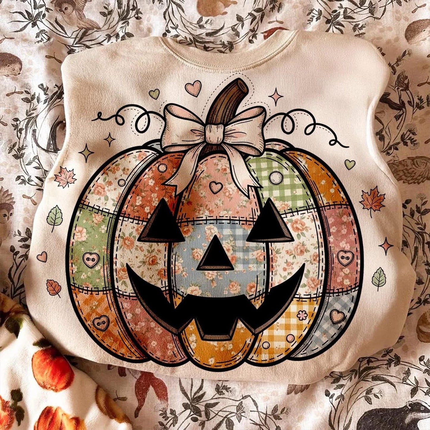 Patchwork Jack-O-Lantern