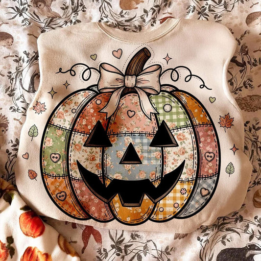 Patchwork Jack-O-Lantern