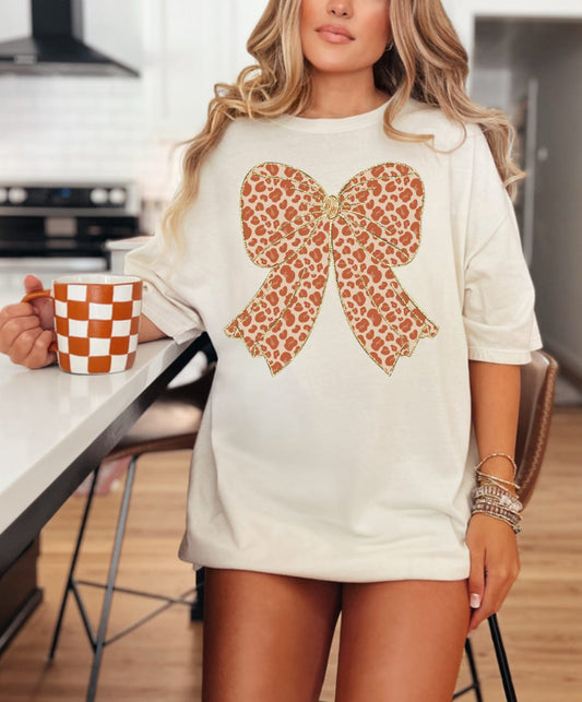 Fall Leopard Bow