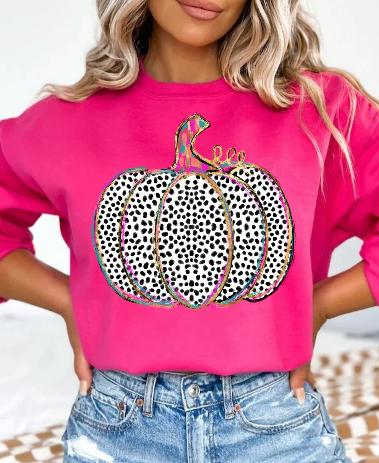 Polka Dot Pumpkin