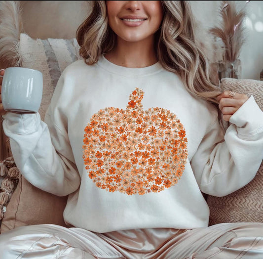 Fall Floral Pumpkin
