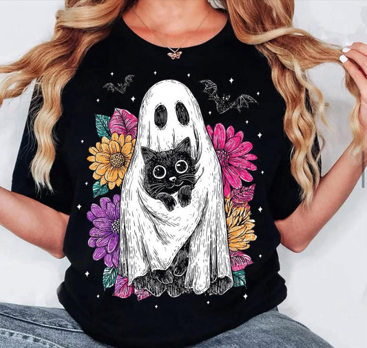 Ghost with Black Cat