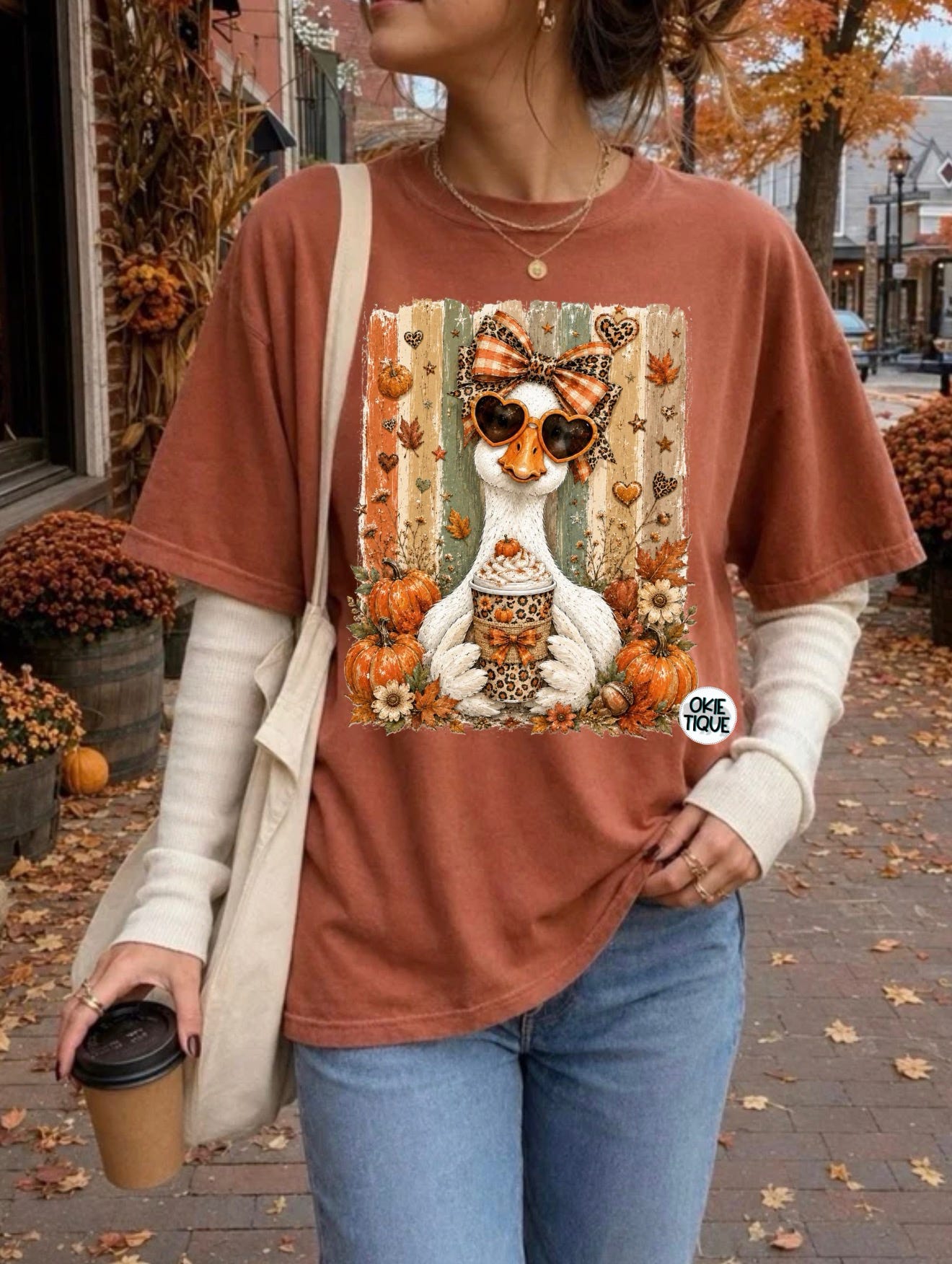 Fall Goose With Coffee