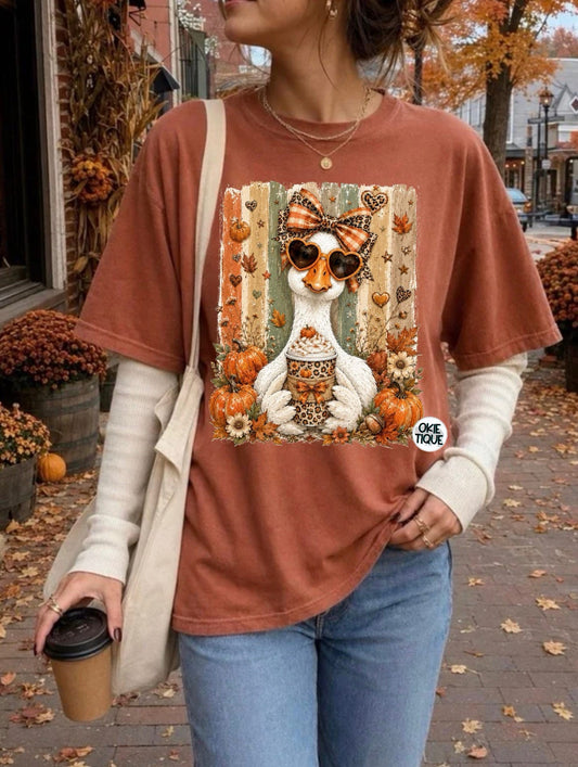 Fall Goose With Coffee
