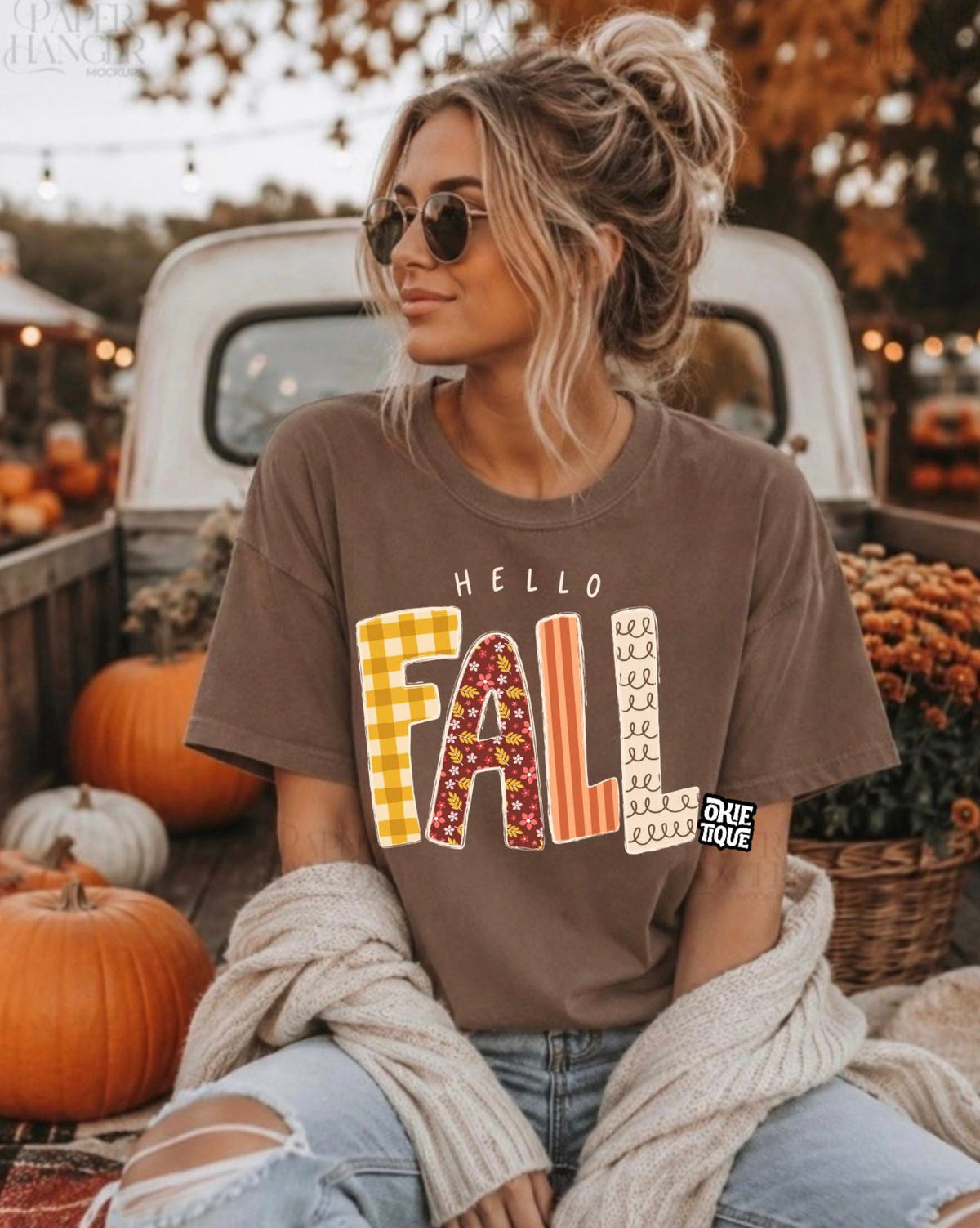 Hello Fall (Fall Pattern Letters)