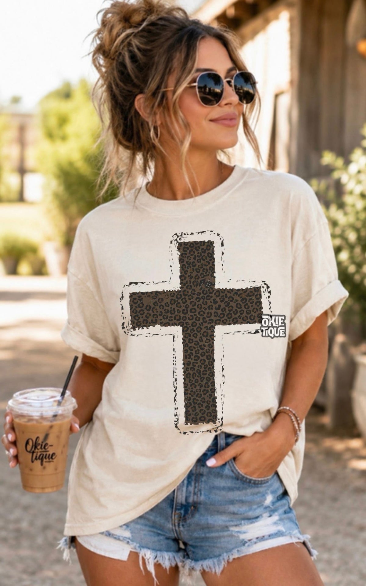 Large Leopard Cross
