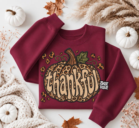 Leopard Thankful Pumpkin