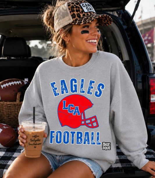 LCA Eagles Football With Helmet