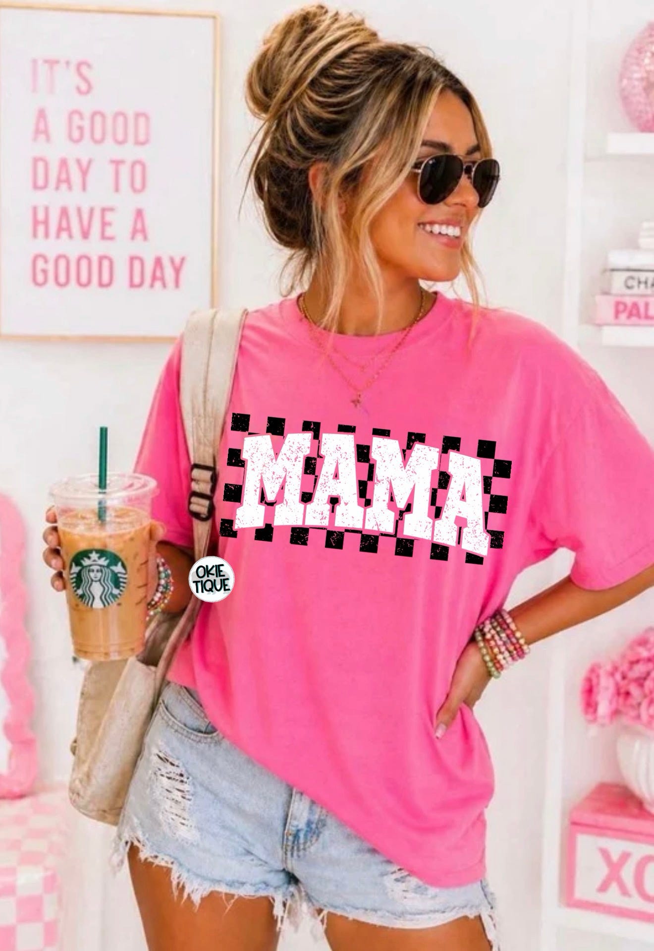 Checkered Mama ( Black & White)