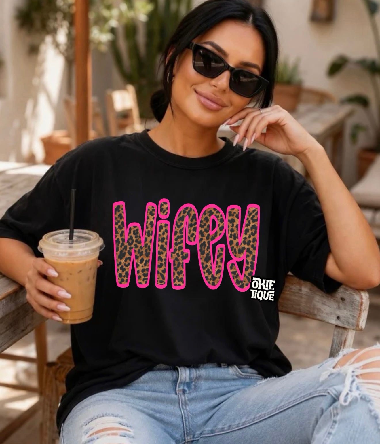 Hot Pink Cheetah Wifey Title