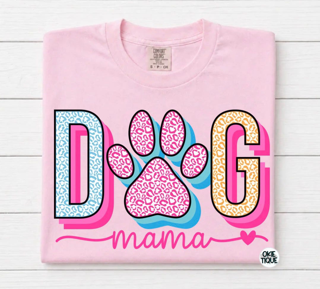 Cheetah Print Dog Mama