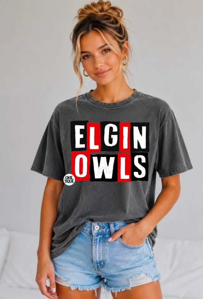 Elgin Owls Blocked Alpha