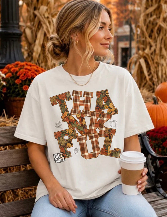 Thankful Mixed Fall Lettering