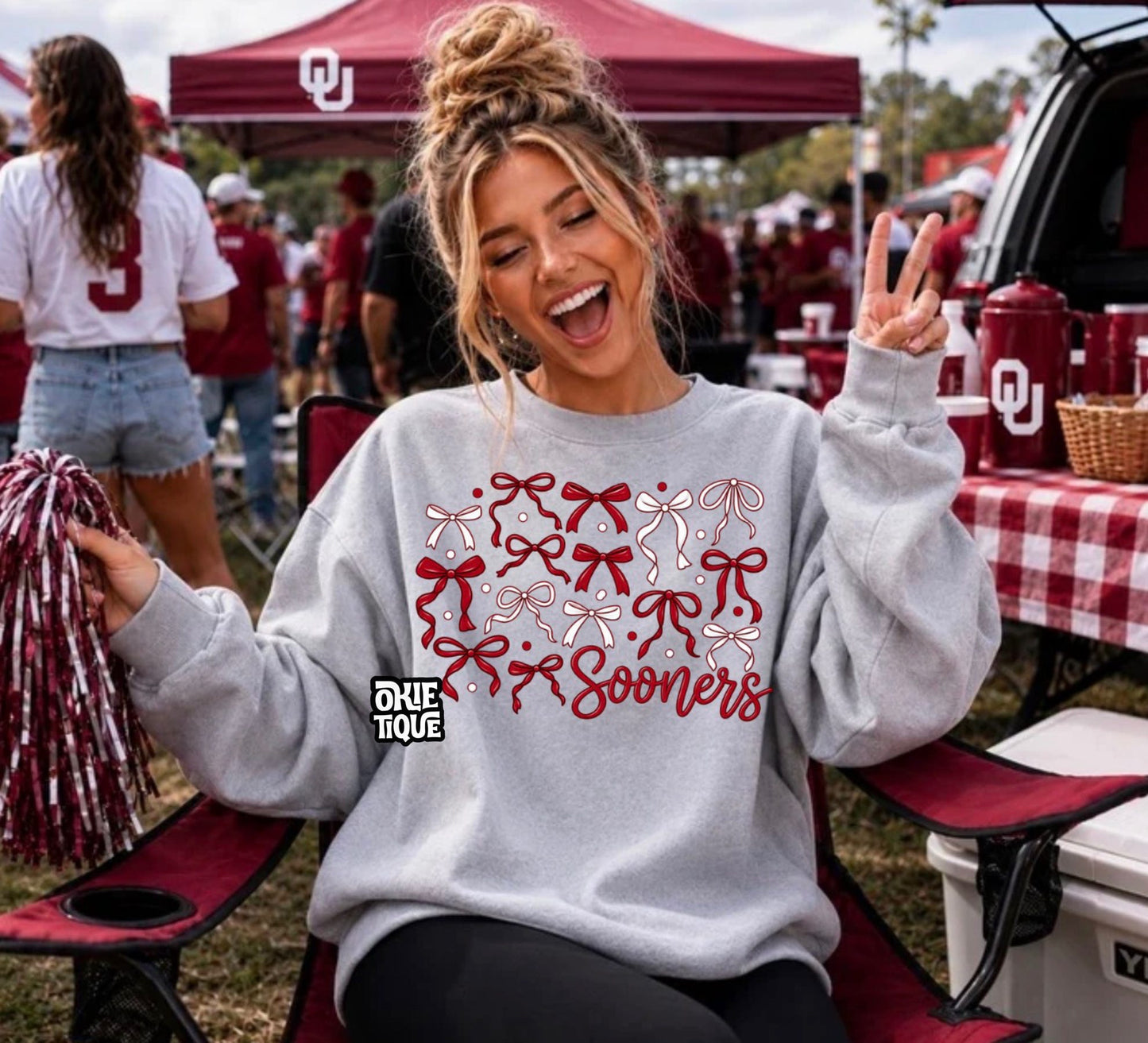 Oklahoma Sooners Bow Design