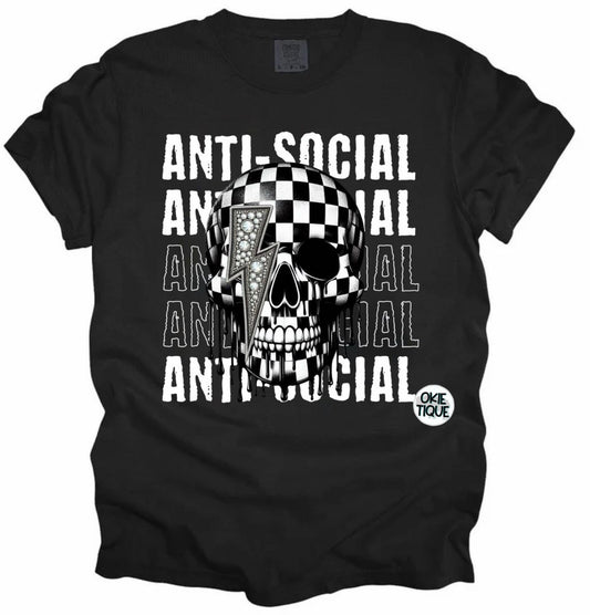 Anti Social Skull Head