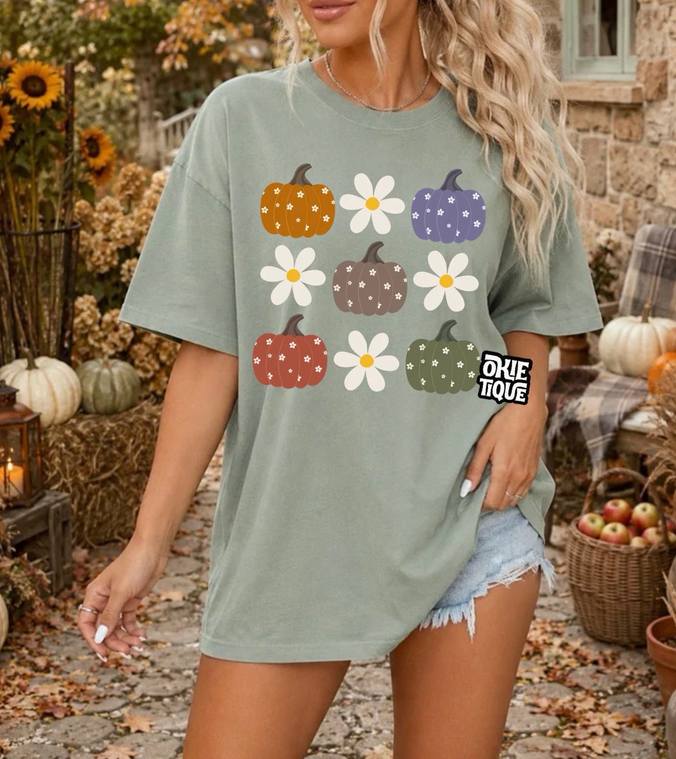 Flower Pumpkin Grid