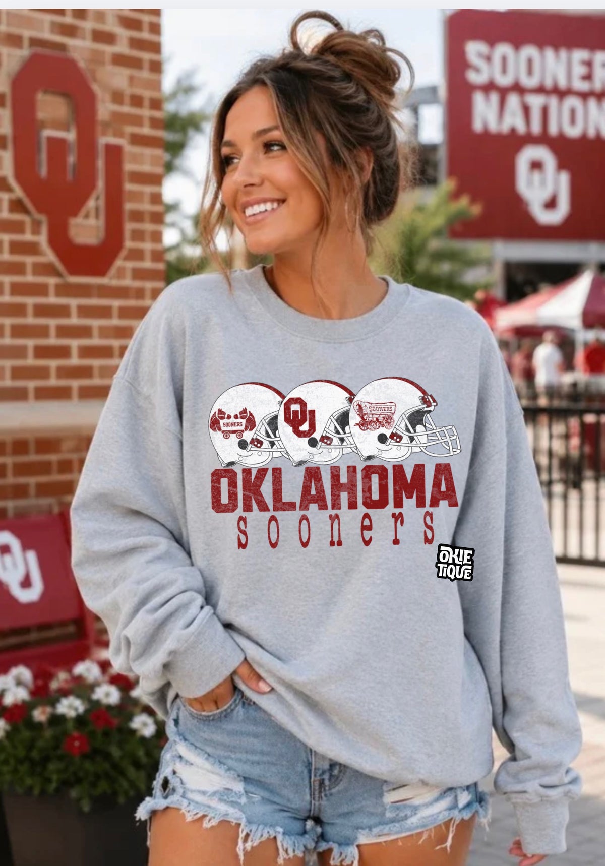 Oklahoma Sooner 3 Helmets