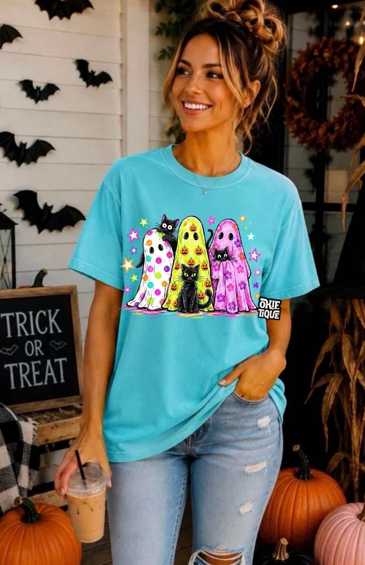 Halloween Pattern Ghosts