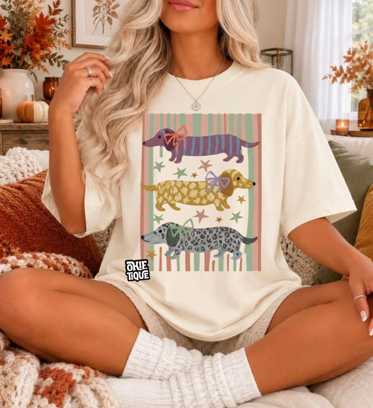 Coquette Weiner Dog (Fall Colored Tones)