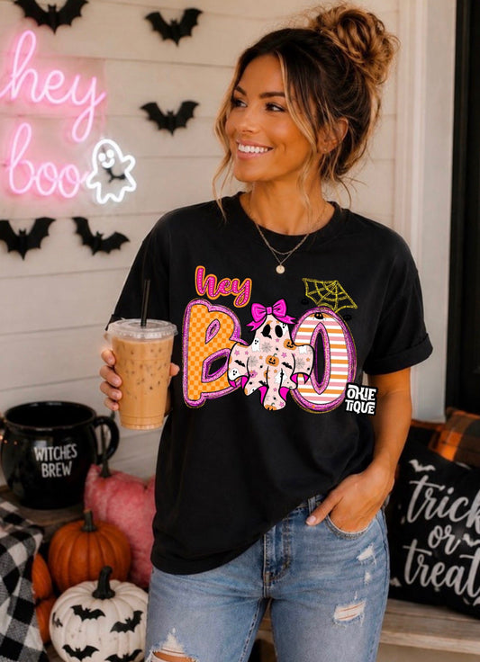 Hey Boo - Halloween Print Ghost