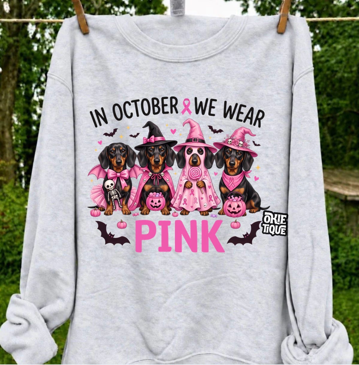 In October We Wear Pink Dachshunds