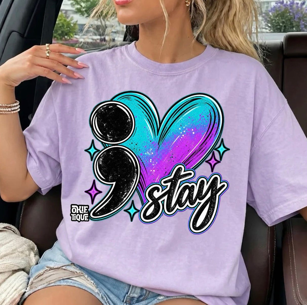 Semicolon Heart ; Stay