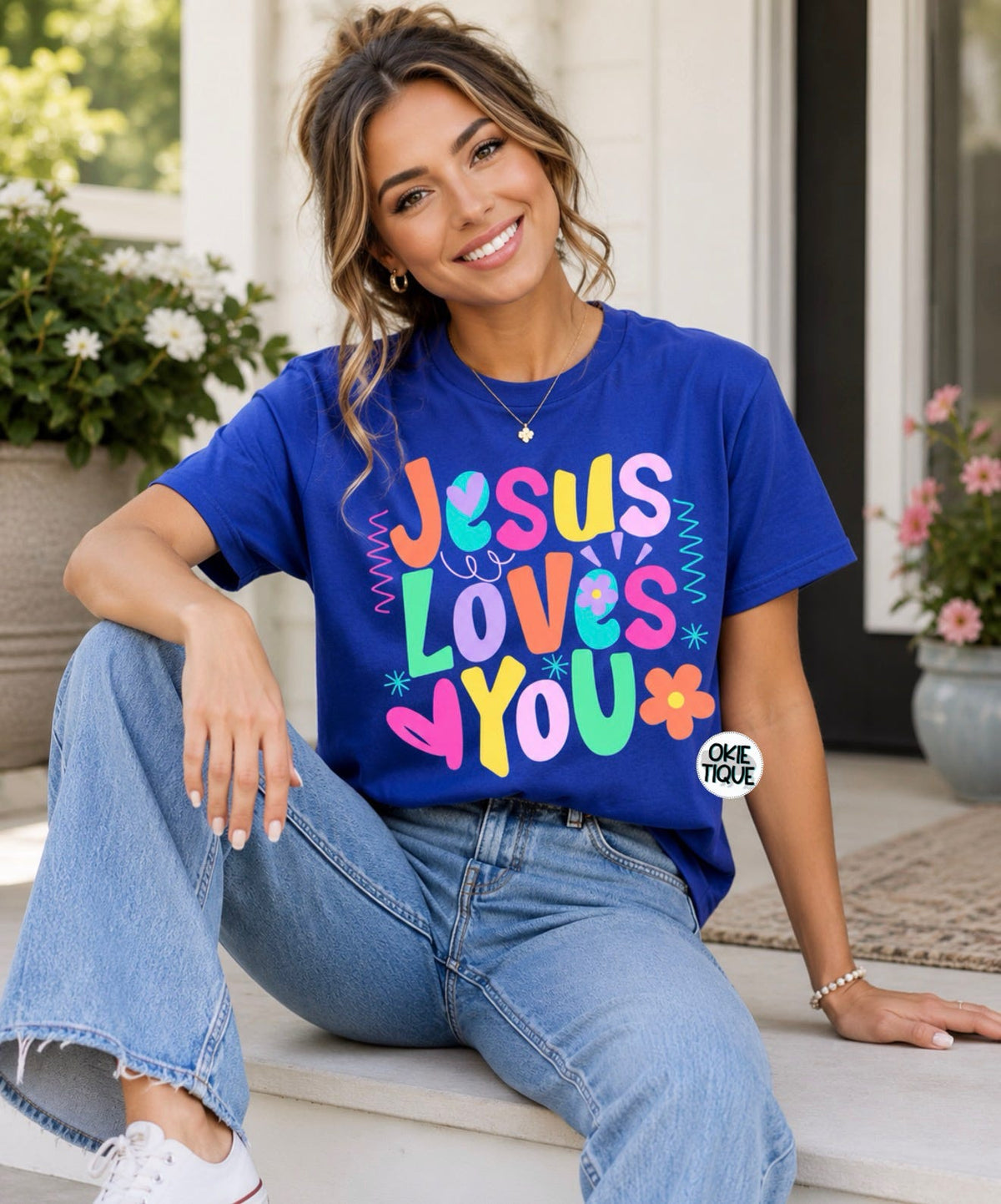 Jesus Loves You - Colorful Words