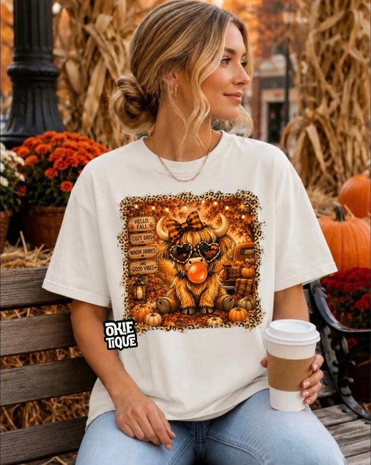 Fall Highlands Cow
