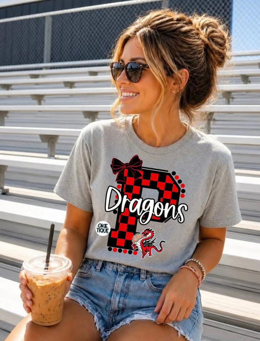 Checkered Varsity P ( Dragons)
