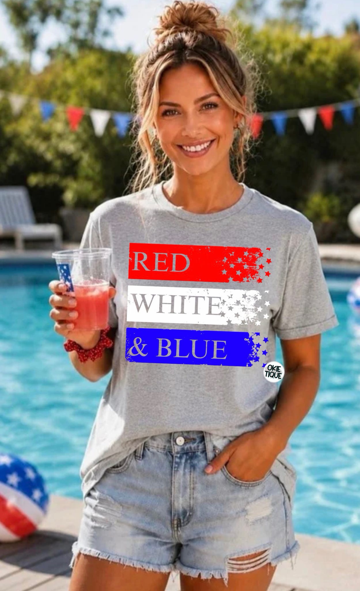 Red White & Blue Flag Design