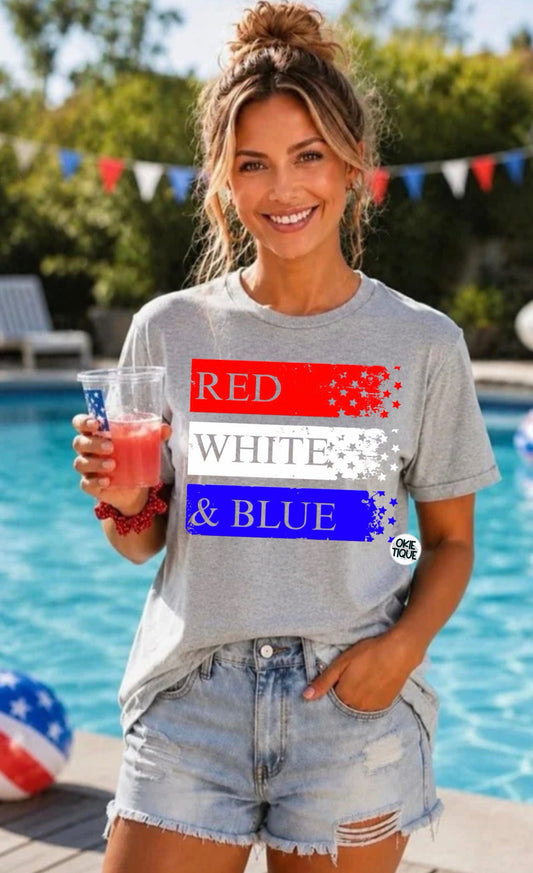 Red White & Blue Flag Design