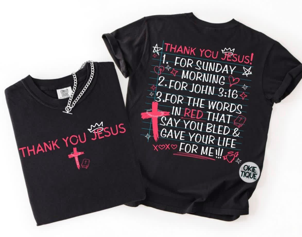 Thank You Jesus Checklist