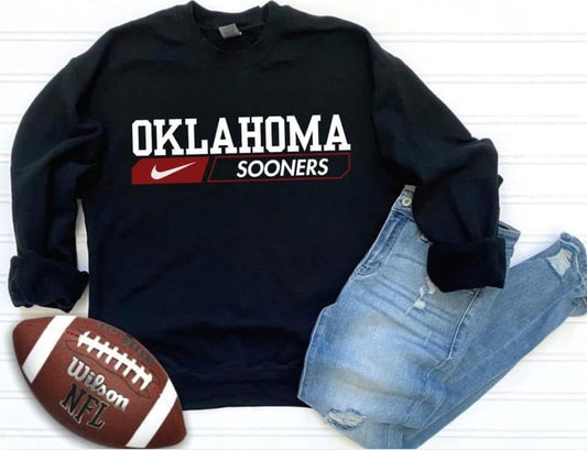 OK (RED SWOOSH) WHITE LETTERS