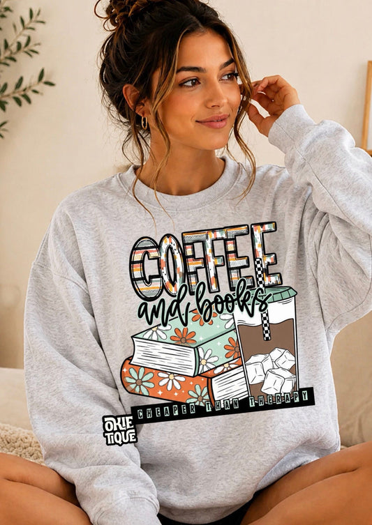 Coffee & Books (Stacked Floral)
