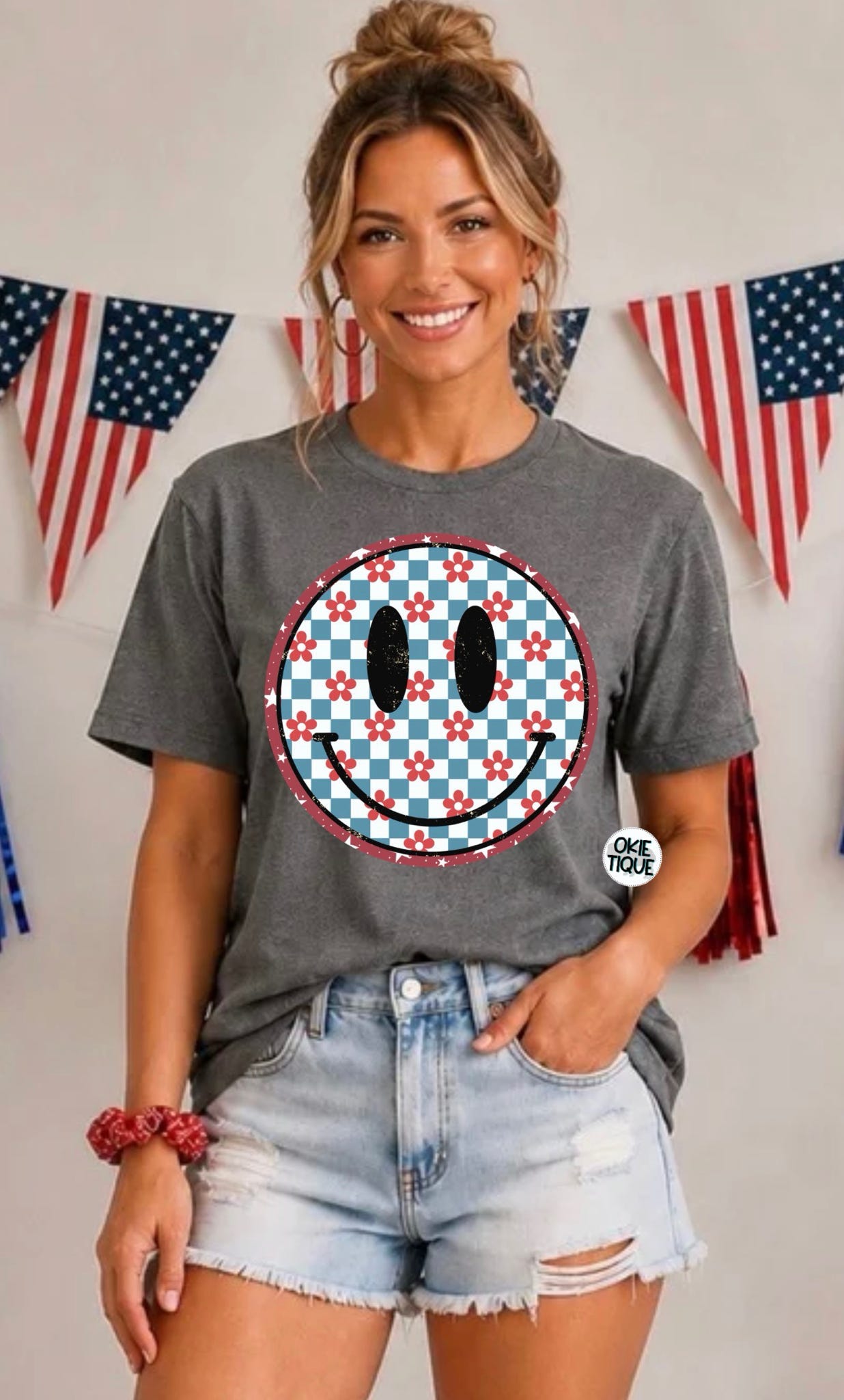 Patriotic Smiley Face