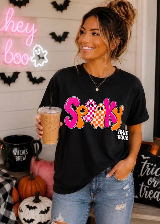 Orange & Pink Checkered Ghosts