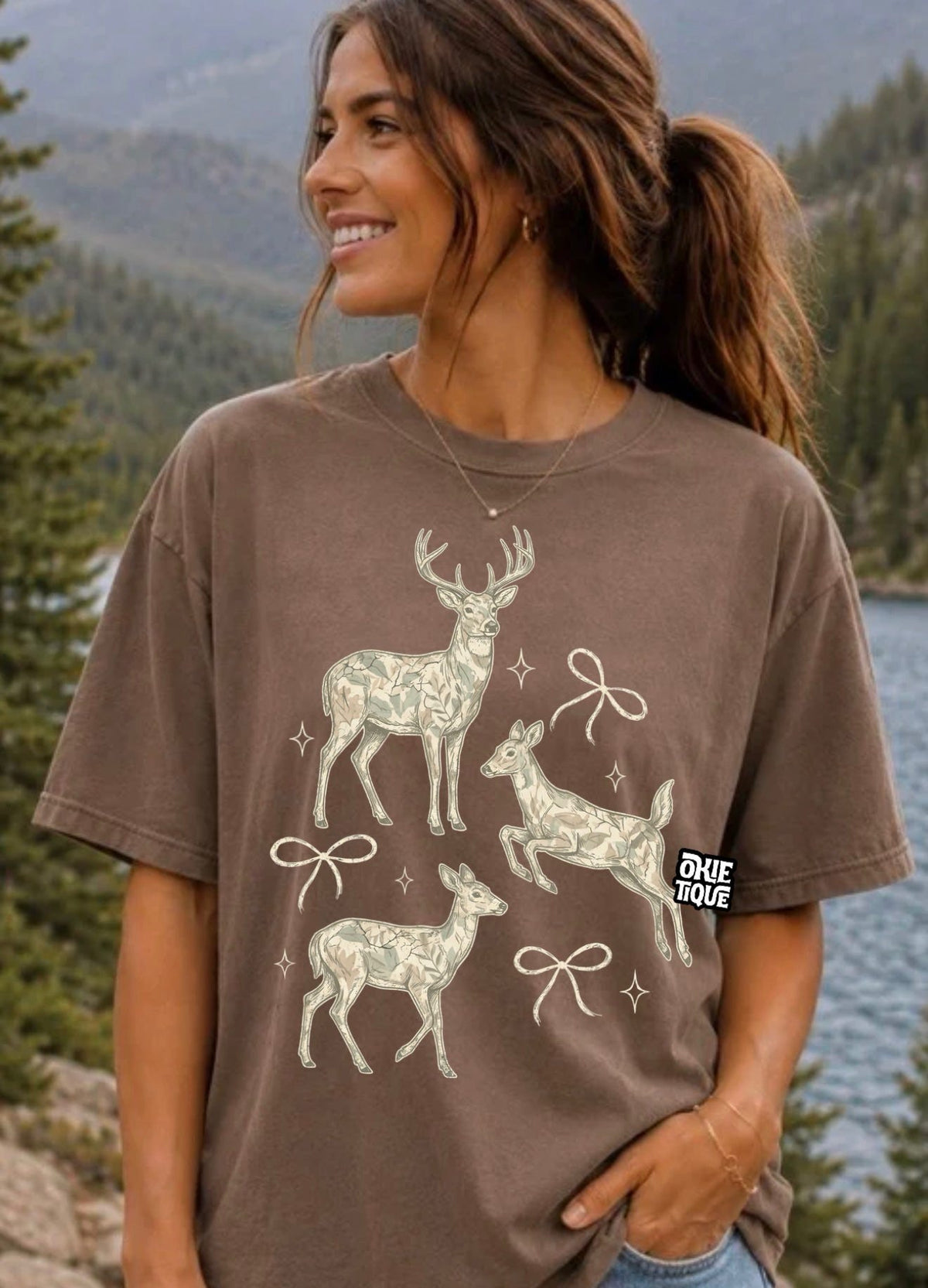 Vintage Deer & Bow