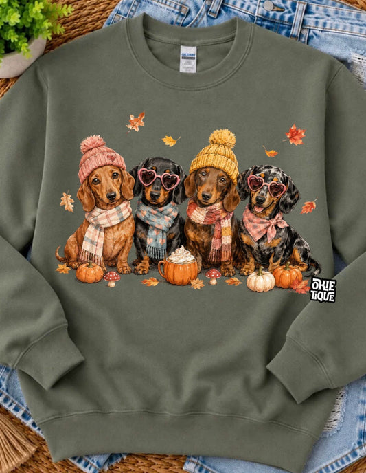 Fall Dachshunds