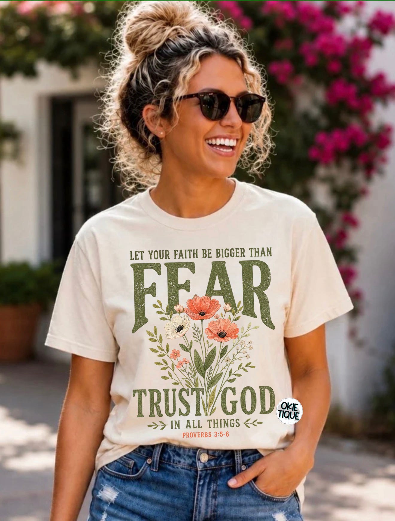 Let Your Faith Be Bigger Than Your Fear (Floral)