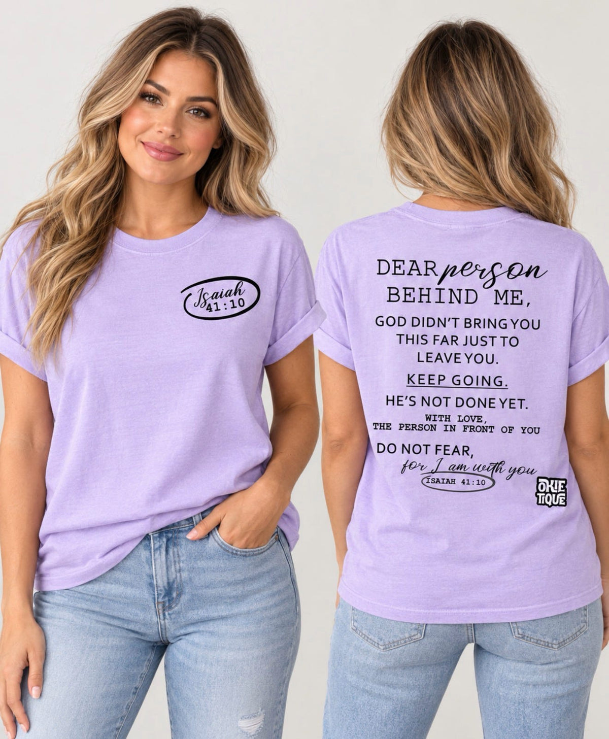 Dear Person Behind Me Isaiah 41:10
