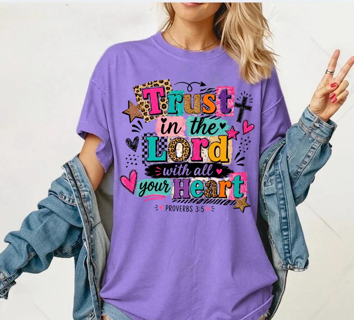 Trust In The Lord With All Your Heart (Scrapbook Letters)