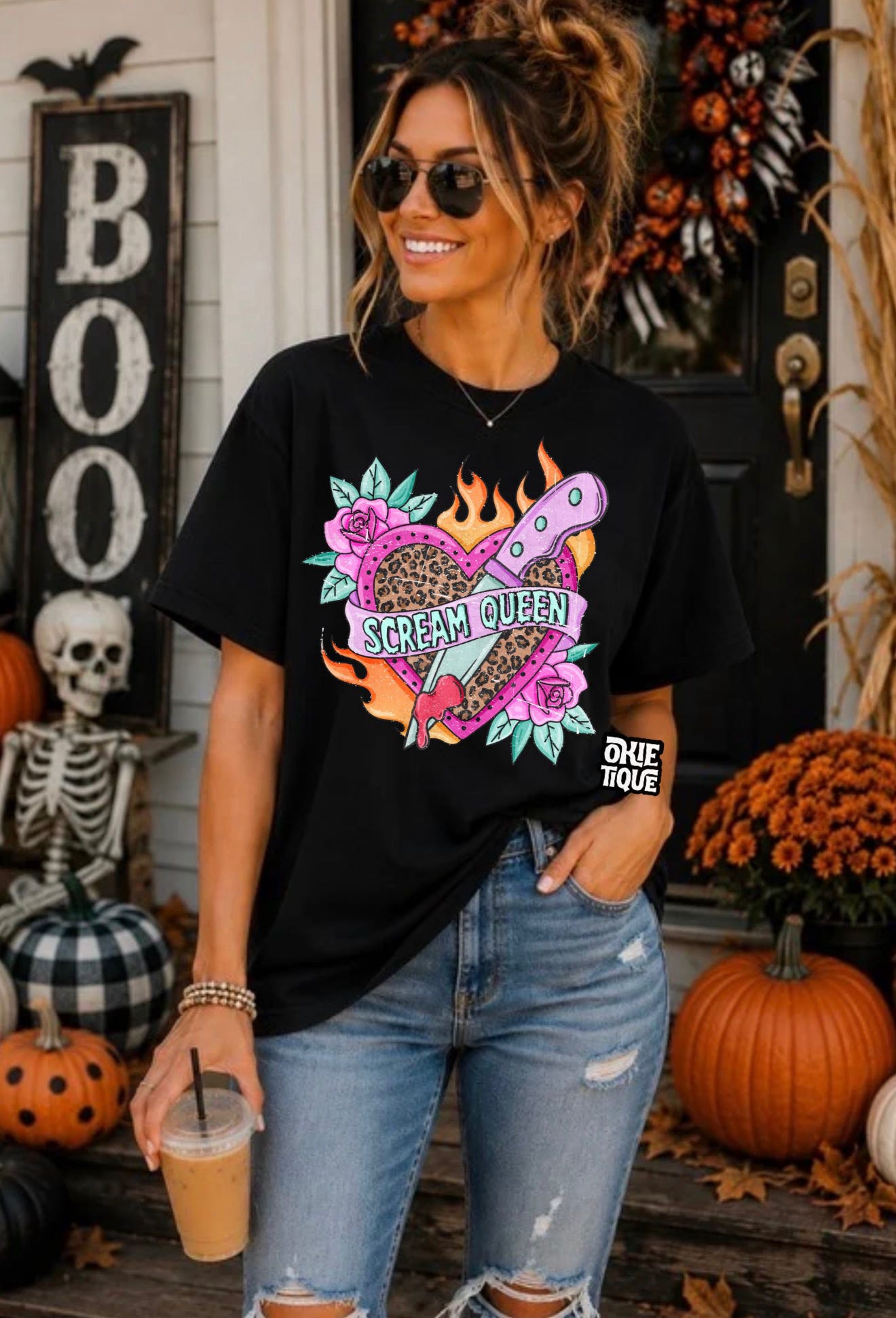 Scream Queen Leopard Heart