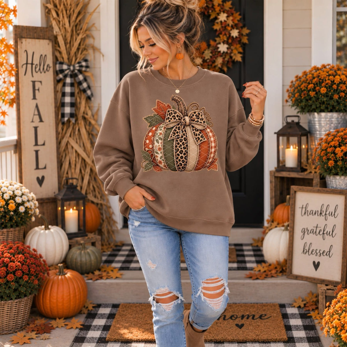 Harvest Pumpkin Bow