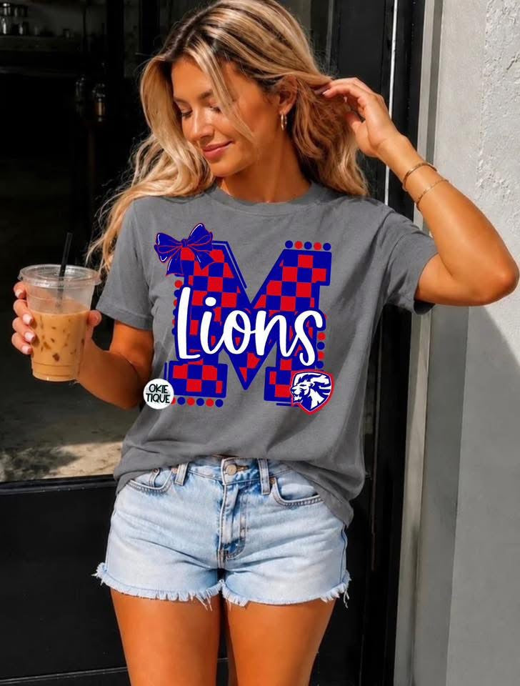 Checkered Varsity M ( Lions )