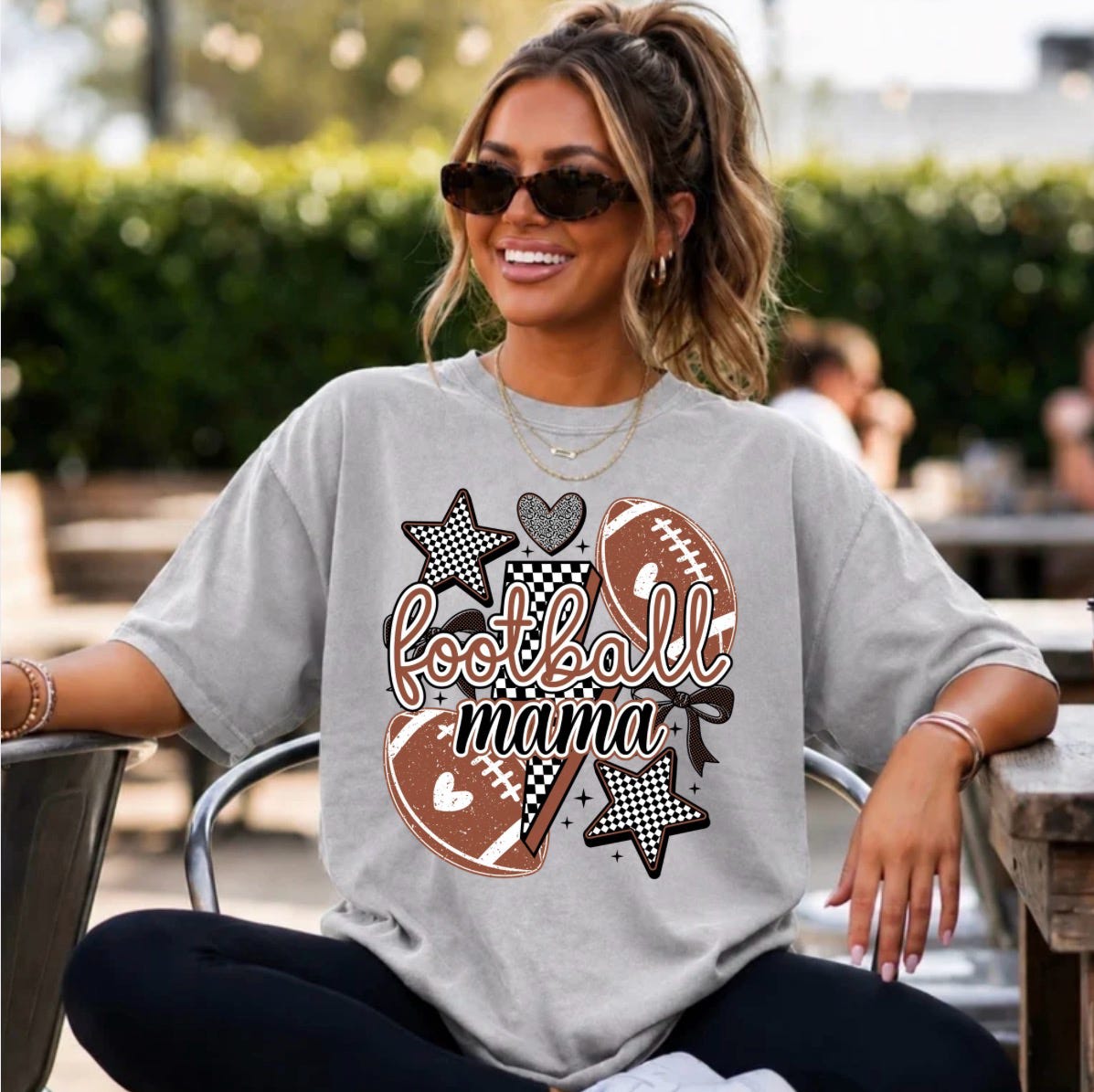 Football Mama Stars & Hearts