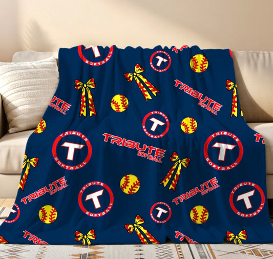 Tribute Softball Navy Blanket