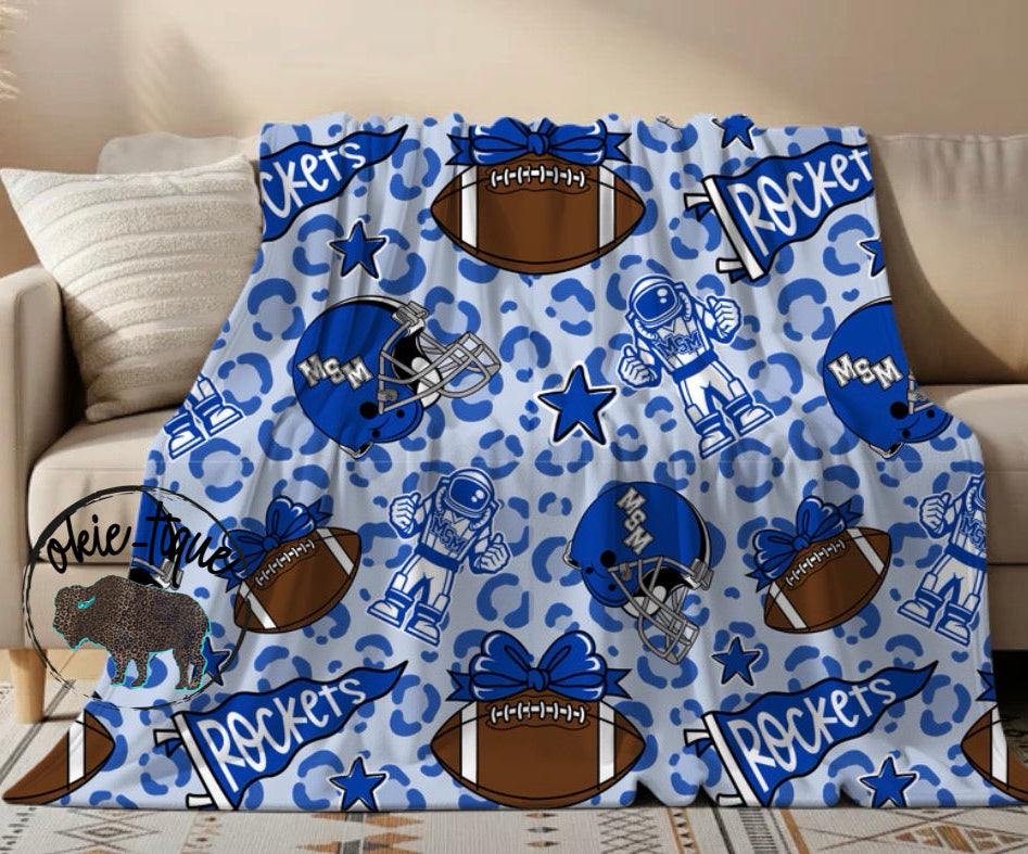 Leopard Rockets Custom Blanket