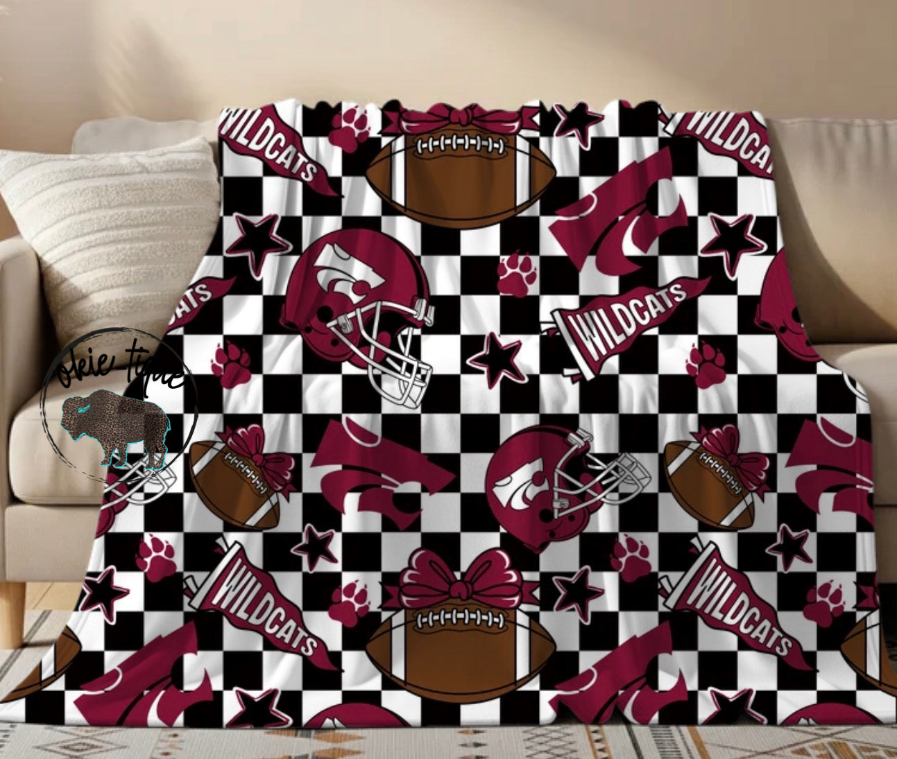 Destiny Christian Football Blanket