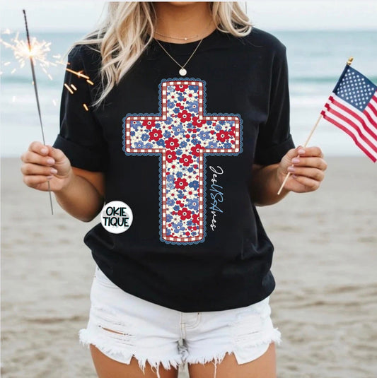 JesUSAves Patriotic Cross